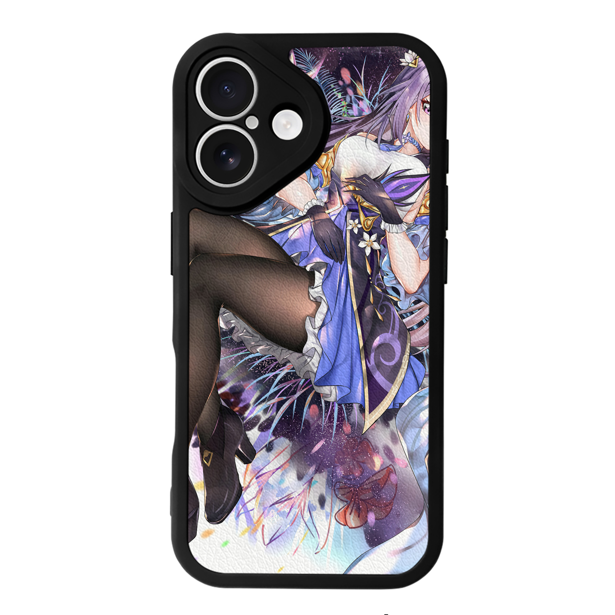 げんし神 genshin 【iPhone 16シリーズ対応】シリコンスマホケース（レザー調） 材質：シリコン